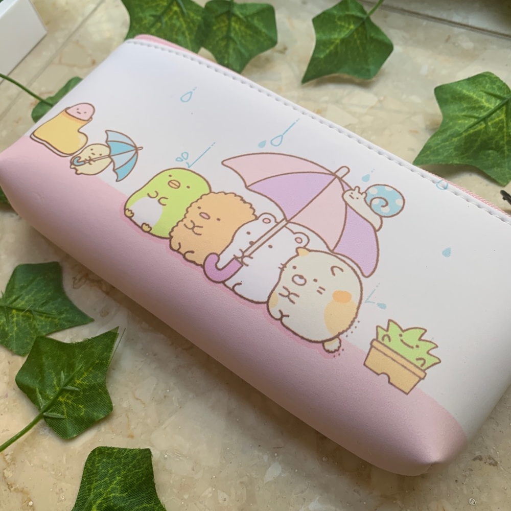 New Pink Sumikko Gurashi Kawaii Pencil Makeup Case